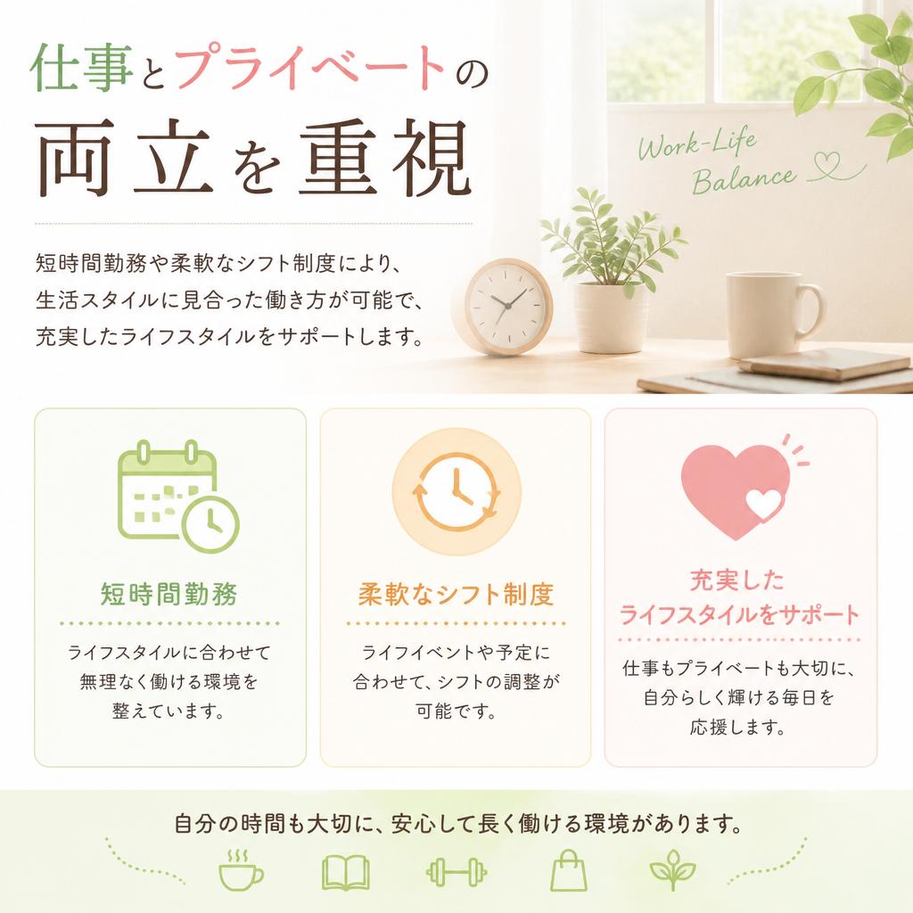 ワークライフバランスを実現