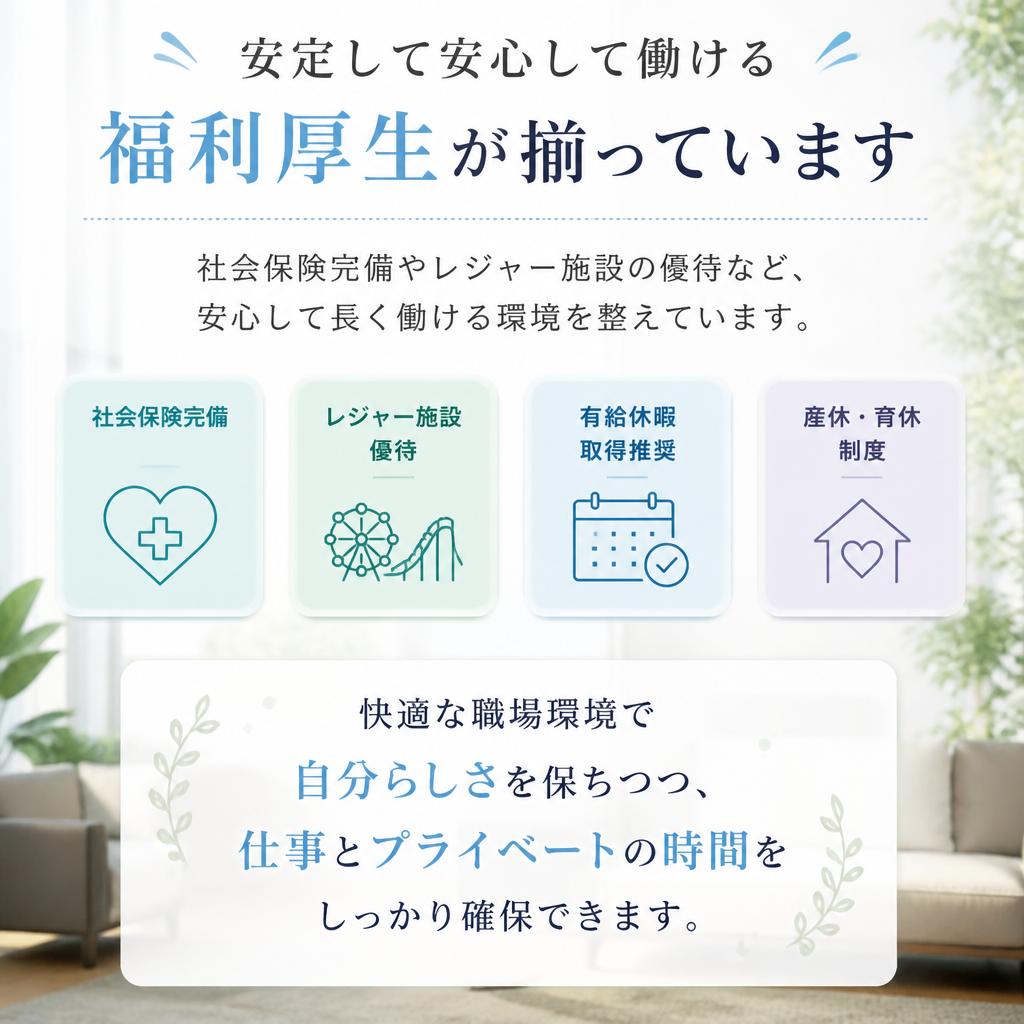 充実した福利厚生制度