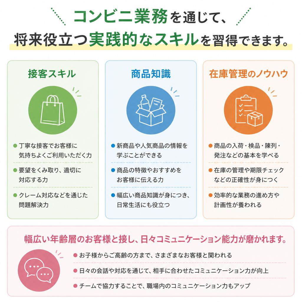 身につくスキルや経験