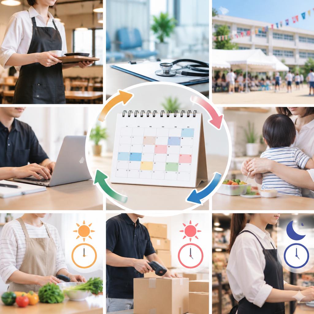 週2日・1日3時間から。あなたの予定に合わせるシフト